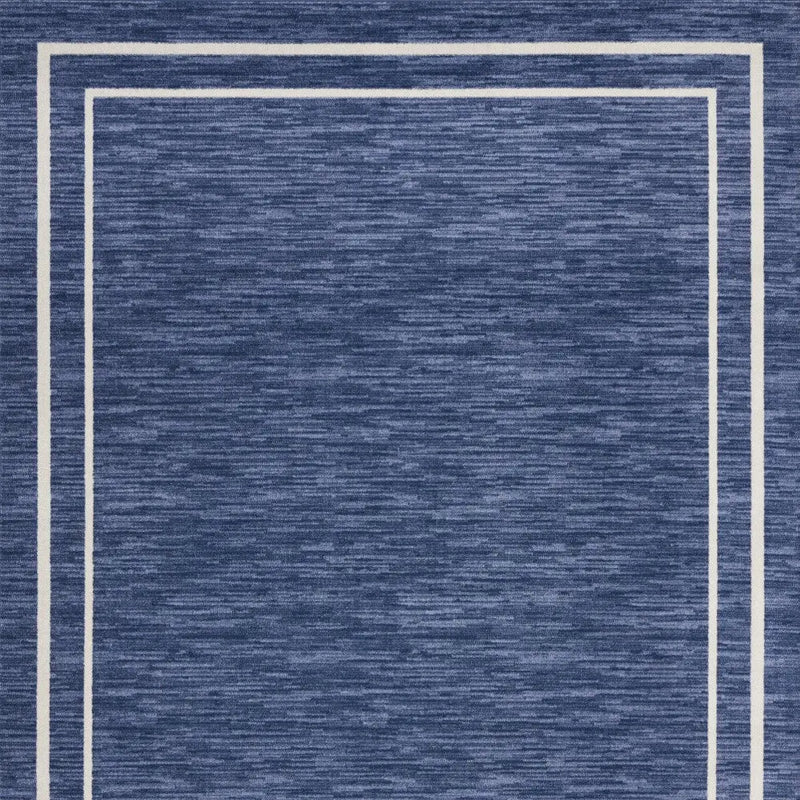10' X 14' Navy Blue And Ivory Indoor Outdoor Area Rug Homeroots Outdoor