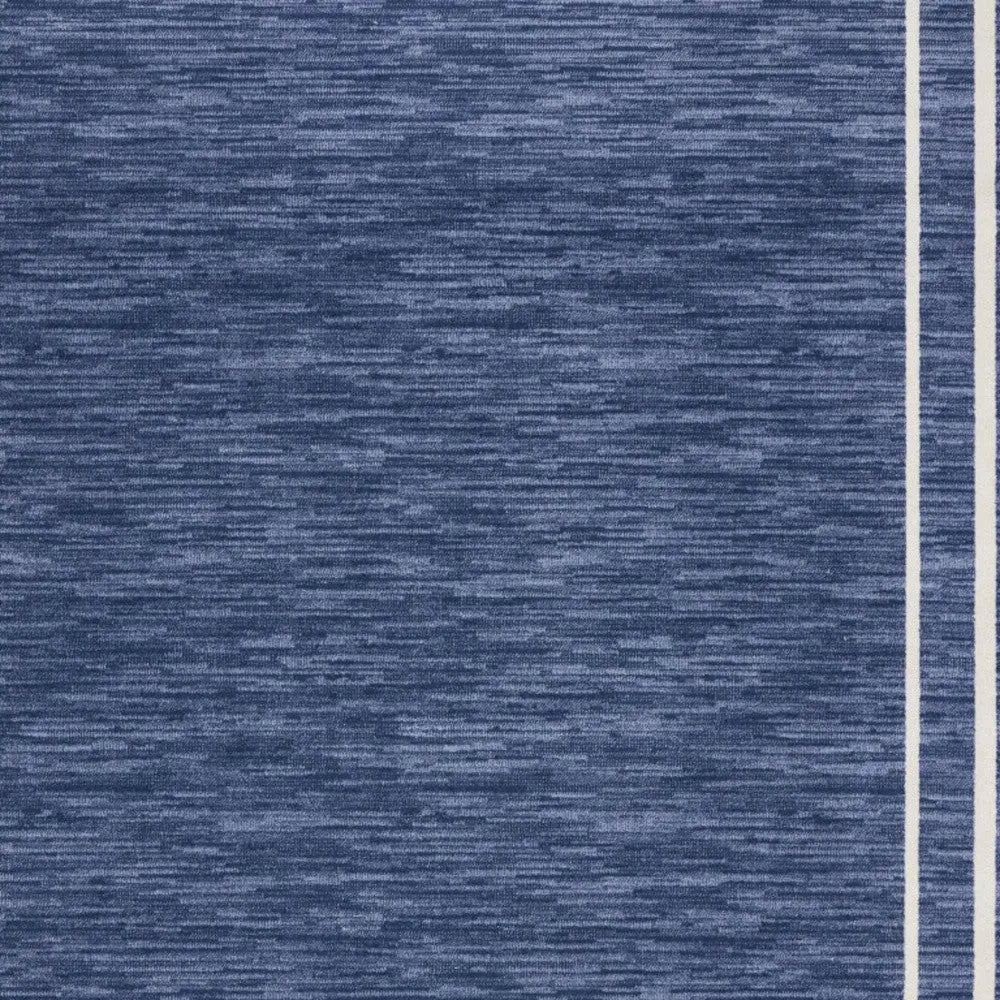 10' X 14' Navy Blue And Ivory Indoor Outdoor Area Rug Homeroots Outdoor