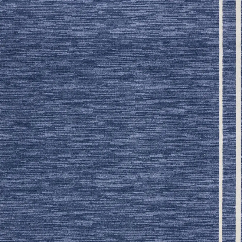 10' X 14' Navy Blue And Ivory Indoor Outdoor Area Rug Homeroots Outdoor