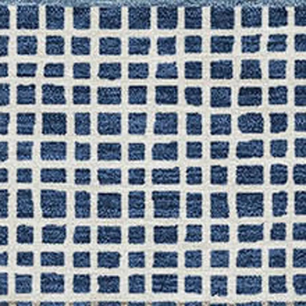 10' X 14' Navy Blue And Ivory Striped Washable Indoor Outdoor Area Rug Homeroots Outdoor