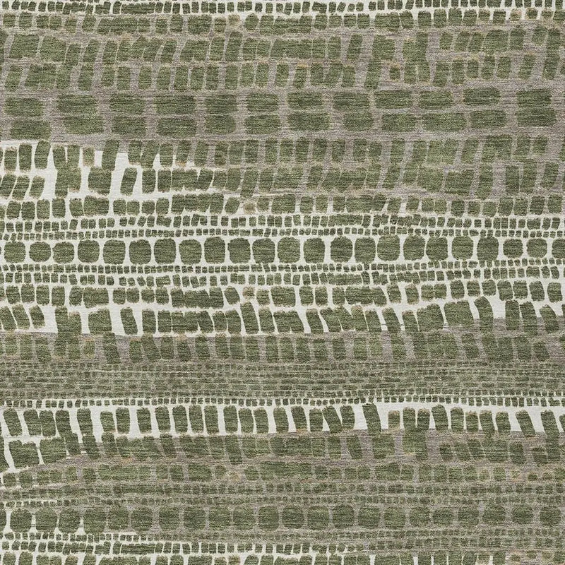 10' X 14' Olive Green And Taupe Abstract Washable Indoor Outdoor Area Rug Homeroots Outdoor