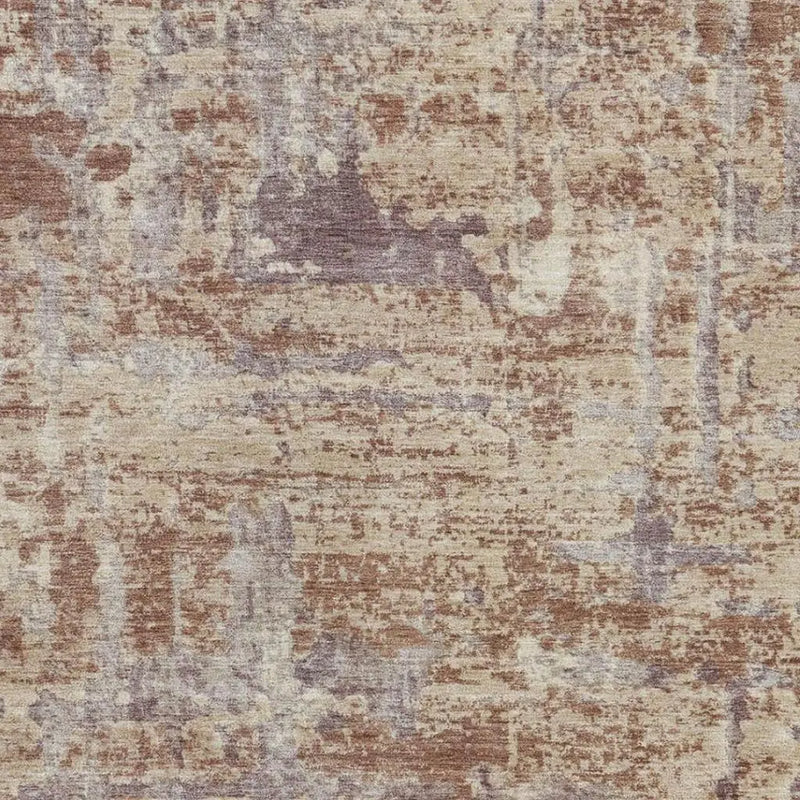 10' X 14' Orange And Beige Abstract Washable Indoor Outdoor Area Rug Homeroots Outdoor