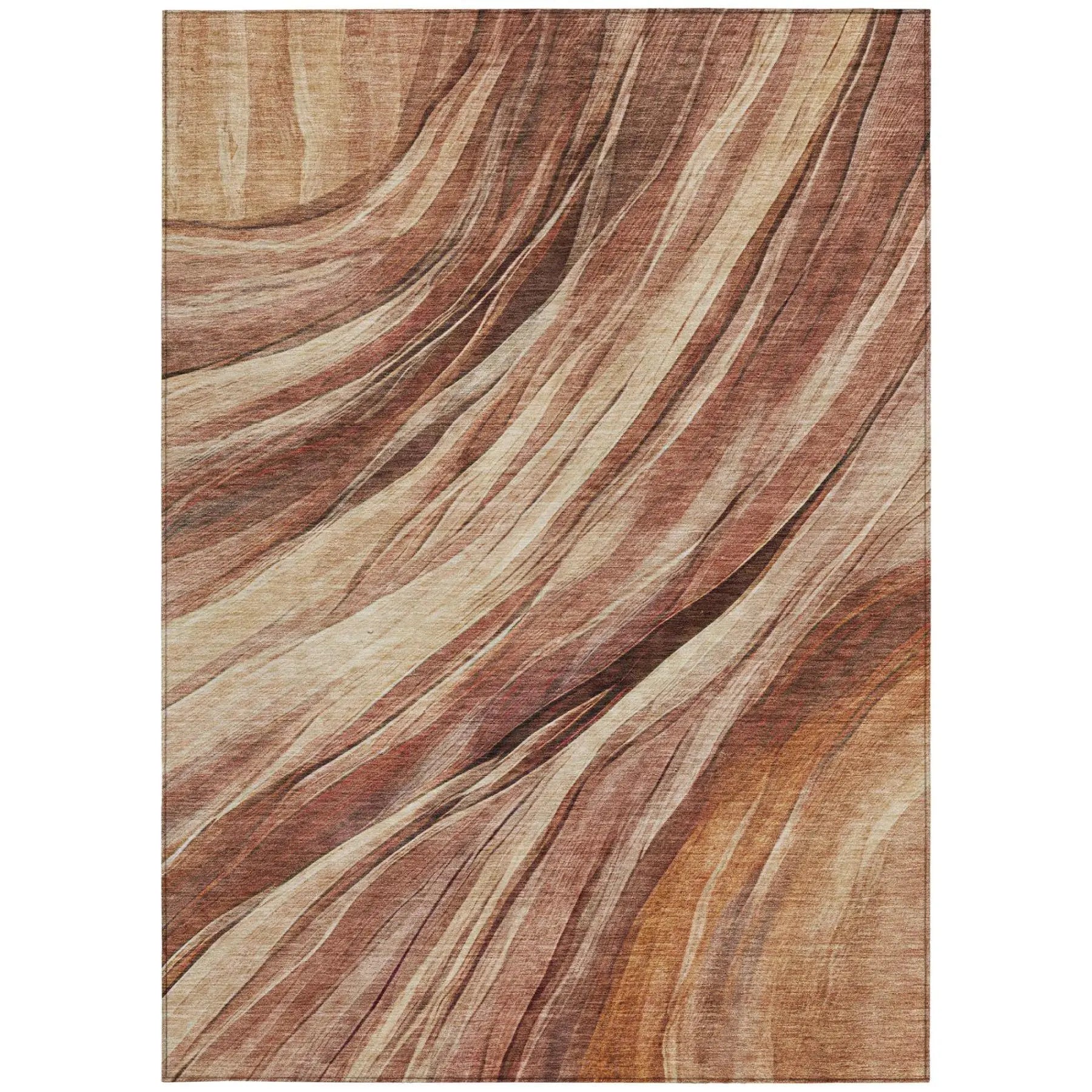 10' X 14' Orange And Burgundy Abstract Washable Indoor Outdoor Area Rug Homeroots Outdoor
