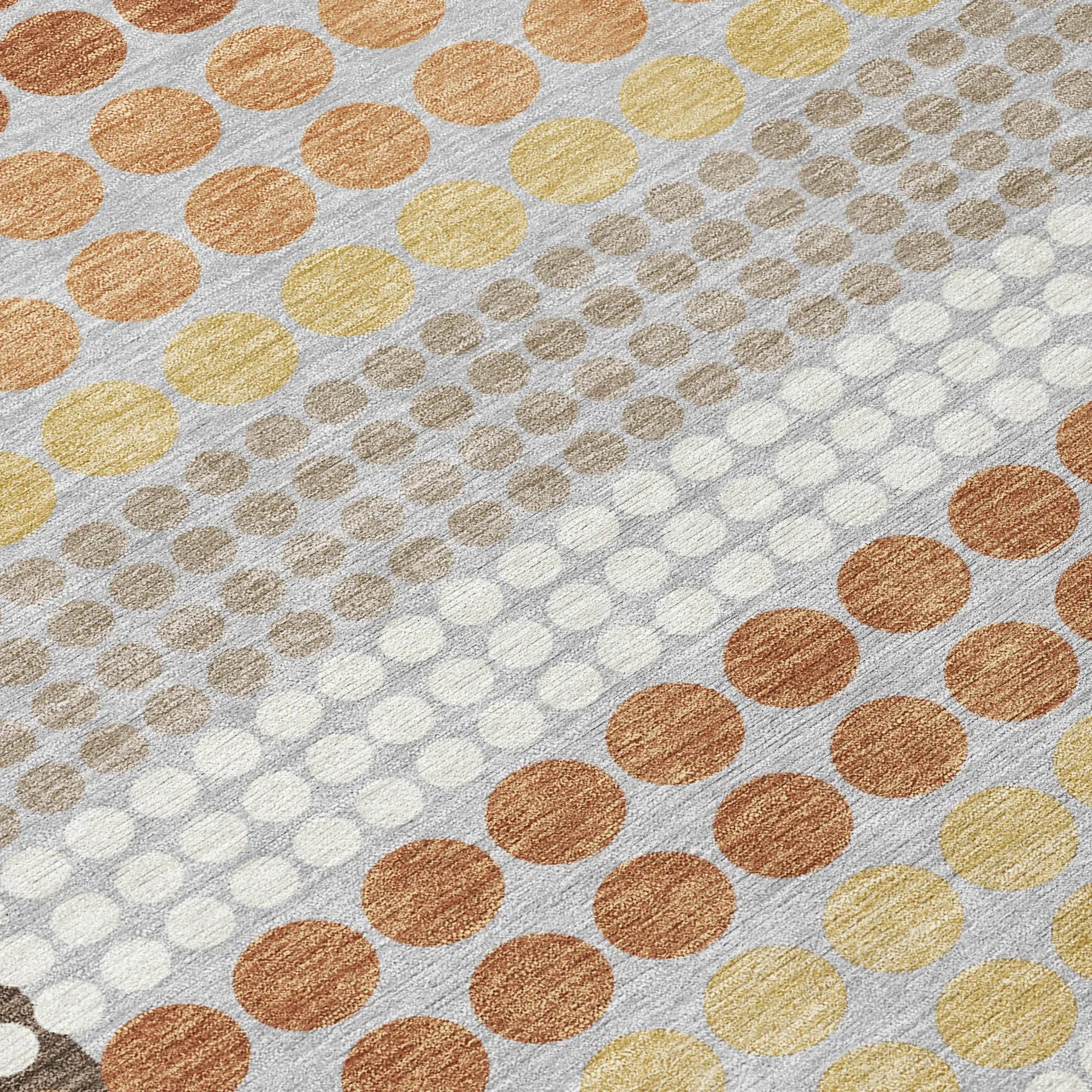 10' X 14' Orange And Copper Geometric Washable Indoor Outdoor Area Rug Homeroots Outdoor