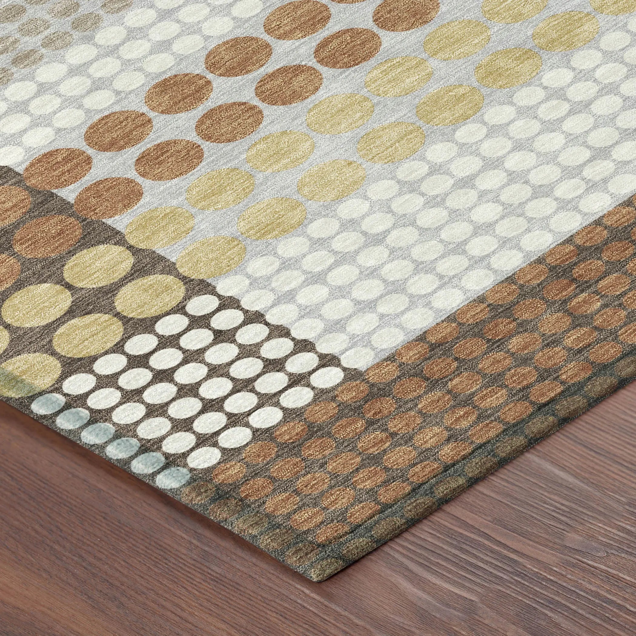 10' X 14' Orange And Copper Geometric Washable Indoor Outdoor Area Rug Homeroots Outdoor