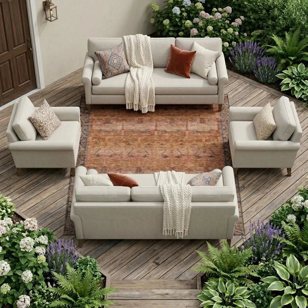 10' X 14' Orange And Rust Tribal Washable Indoor Outdoor Area Rug Homeroots Outdoor
