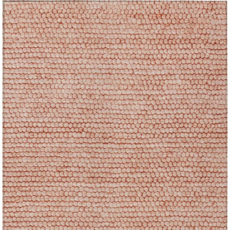 10' X 14' Orange And Salmon Striped Washable Indoor Outdoor Area Rug Homeroots Outdoor