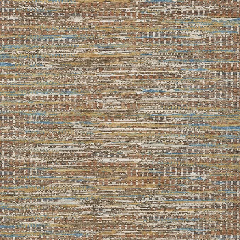 10' X 14' Orange And Taupe Abstract Washable Indoor Outdoor Area Rug Homeroots Outdoor