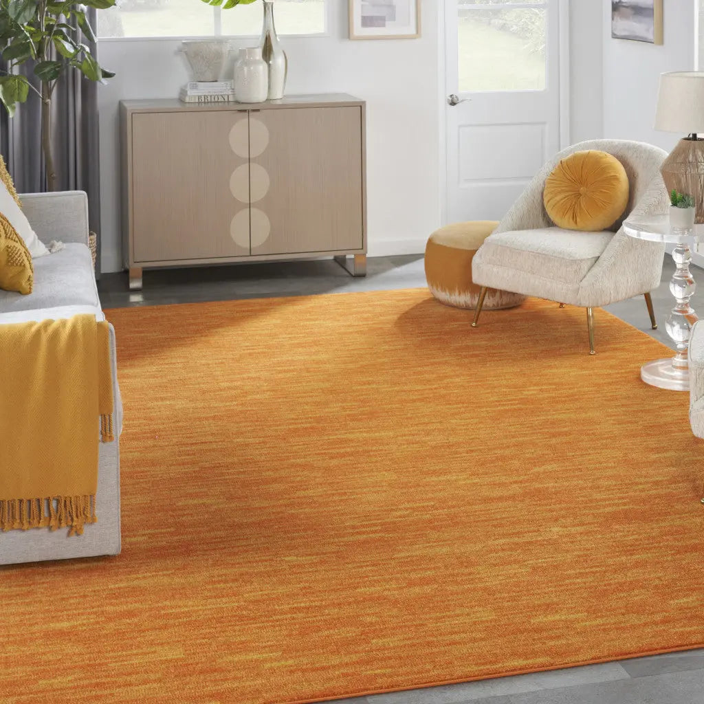 10' X 14' Orange Indoor Outdoor Area Rug - GreatEagleInc