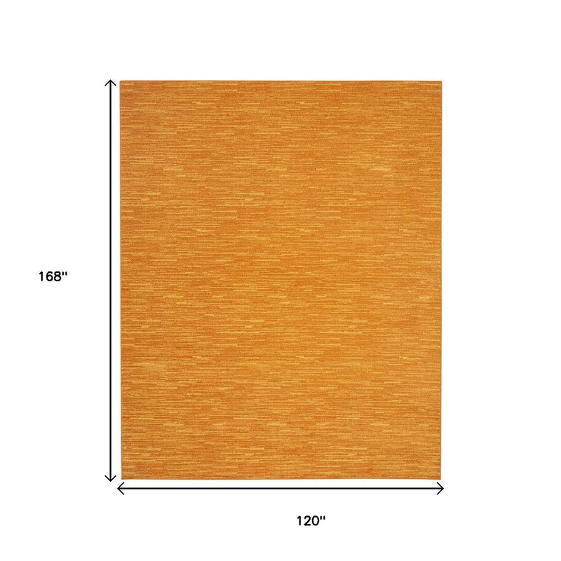 10' X 14' Orange Indoor Outdoor Area Rug - GreatEagleInc