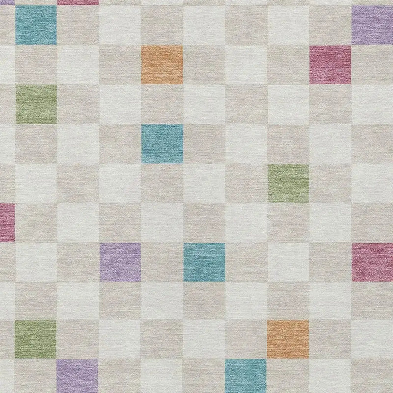 10' X 14' Pearl And Ivory Geometric Washable Indoor Outdoor Area Rug Homeroots Outdoor