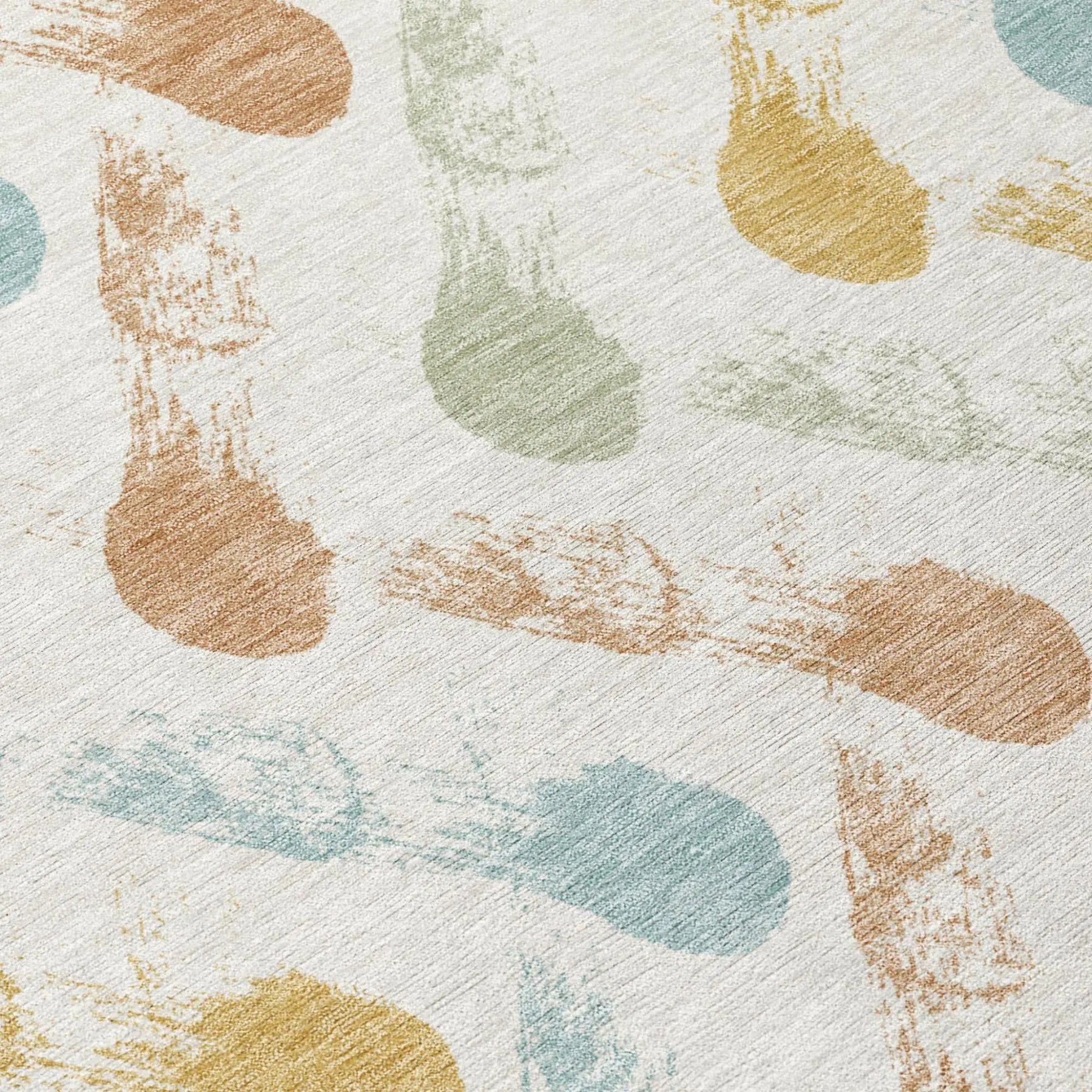 10' X 14' Pearl And Ivory Geometric Washable Indoor Outdoor Area Rug Homeroots Outdoor