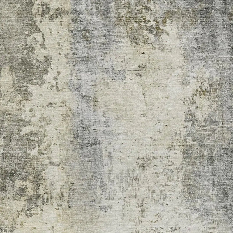 10' X 14' Pewter And Gray Abstract Washable Indoor Outdoor Area Rug Homeroots Outdoor