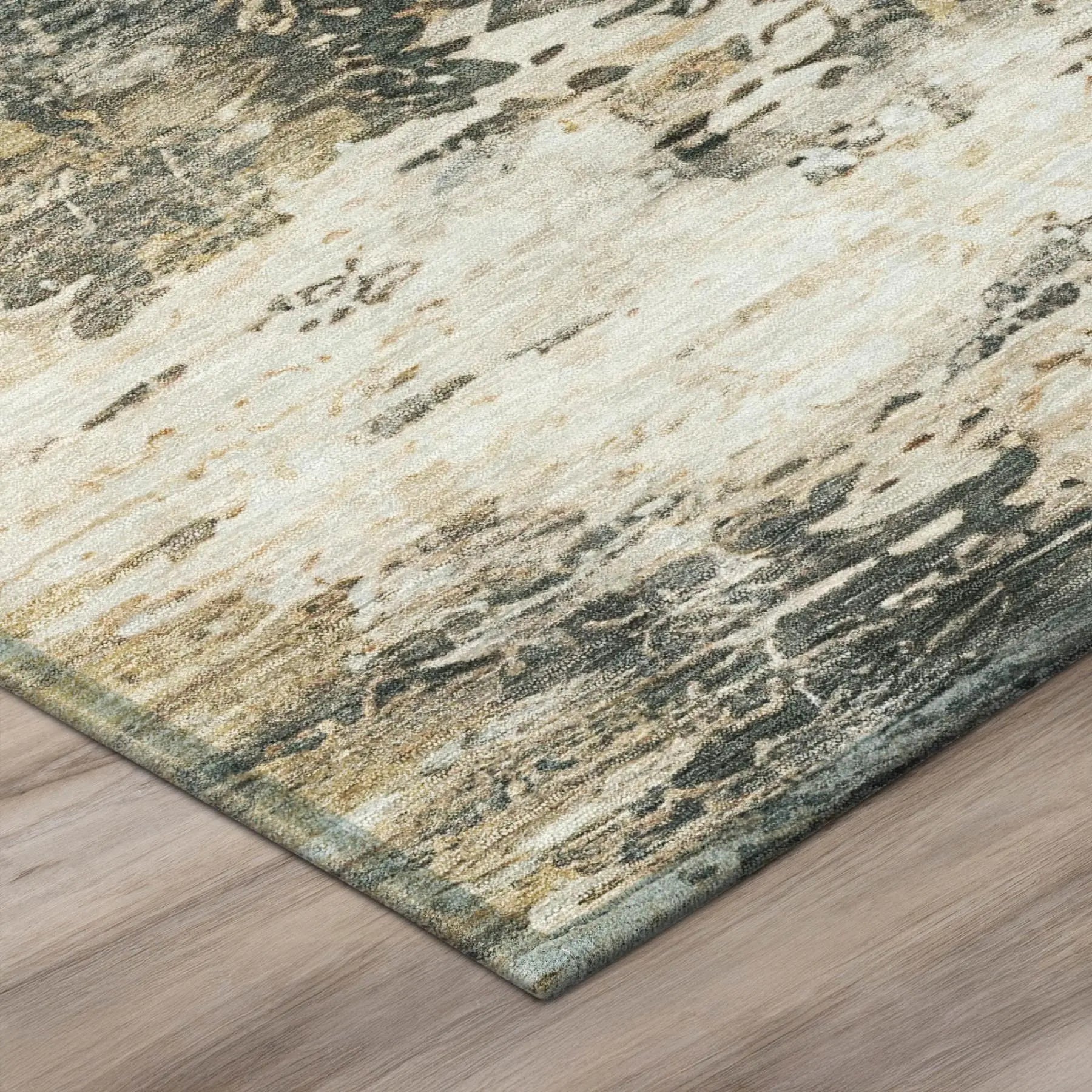 10' X 14' Pewter And Gray Abstract Washable Indoor Outdoor Area Rug Homeroots Outdoor