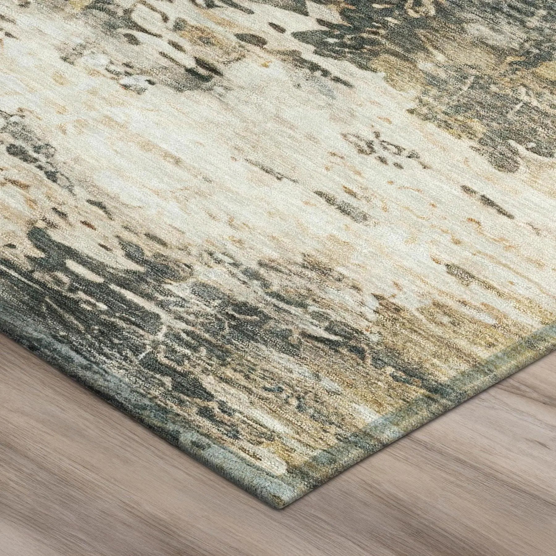 10' X 14' Pewter And Gray Abstract Washable Indoor Outdoor Area Rug Homeroots Outdoor