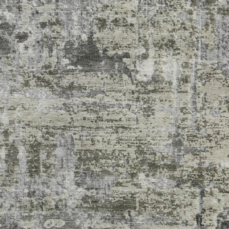 10' X 14' Pewter And Gray Abstract Washable Indoor Outdoor Area Rug Homeroots Outdoor