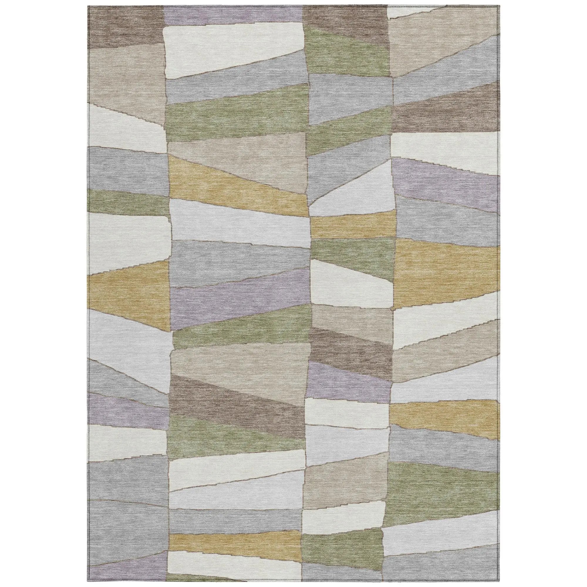 10' X 14' Pewter And Gray Geometric Washable Indoor Outdoor Area Rug Homeroots Outdoor