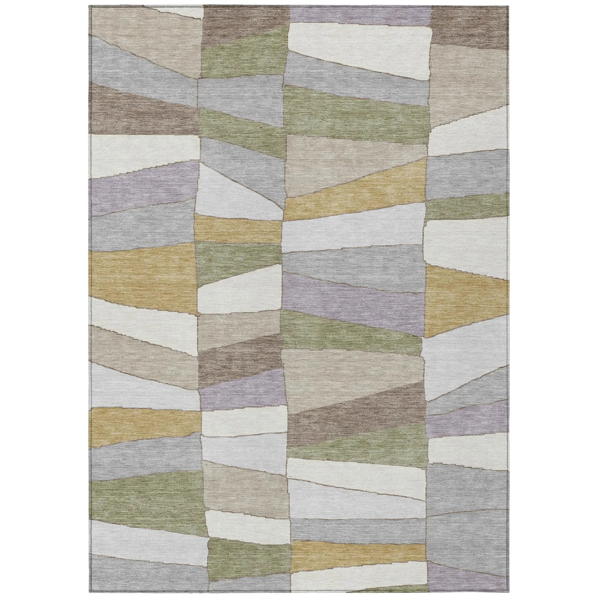 10' X 14' Pewter And Gray Geometric Washable Indoor Outdoor Area Rug Homeroots Outdoor