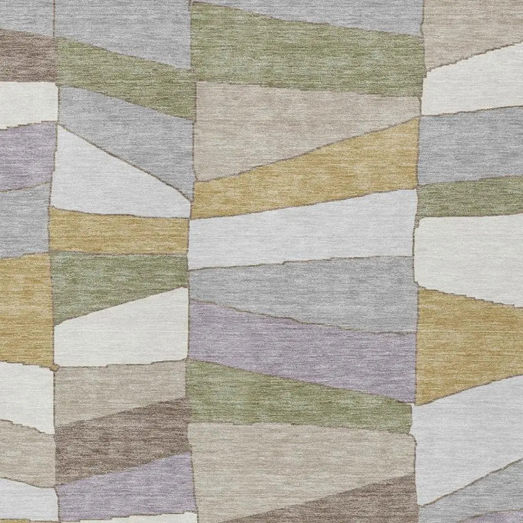 10' X 14' Pewter And Gray Geometric Washable Indoor Outdoor Area Rug Homeroots Outdoor