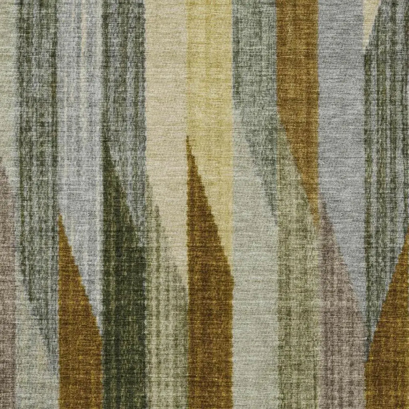 10' X 14' Pewter And Gray Striped Washable Indoor Outdoor Area Rug Homeroots Outdoor