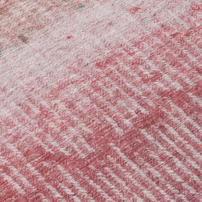 10' X 14' Pink And Blush Abstract Washable Indoor Outdoor Area Rug Homeroots Outdoor