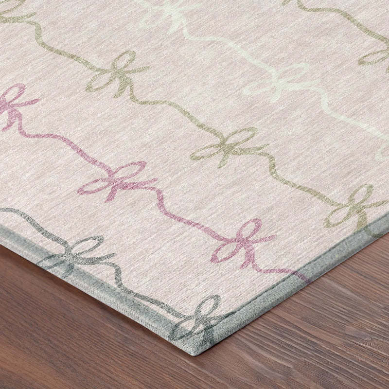 10' X 14' Pink And Gray Southwestern Washable Indoor Outdoor Area Rug Homeroots Outdoor