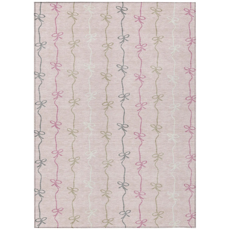 10' X 14' Pink And Gray Southwestern Washable Indoor Outdoor Area Rug Homeroots Outdoor