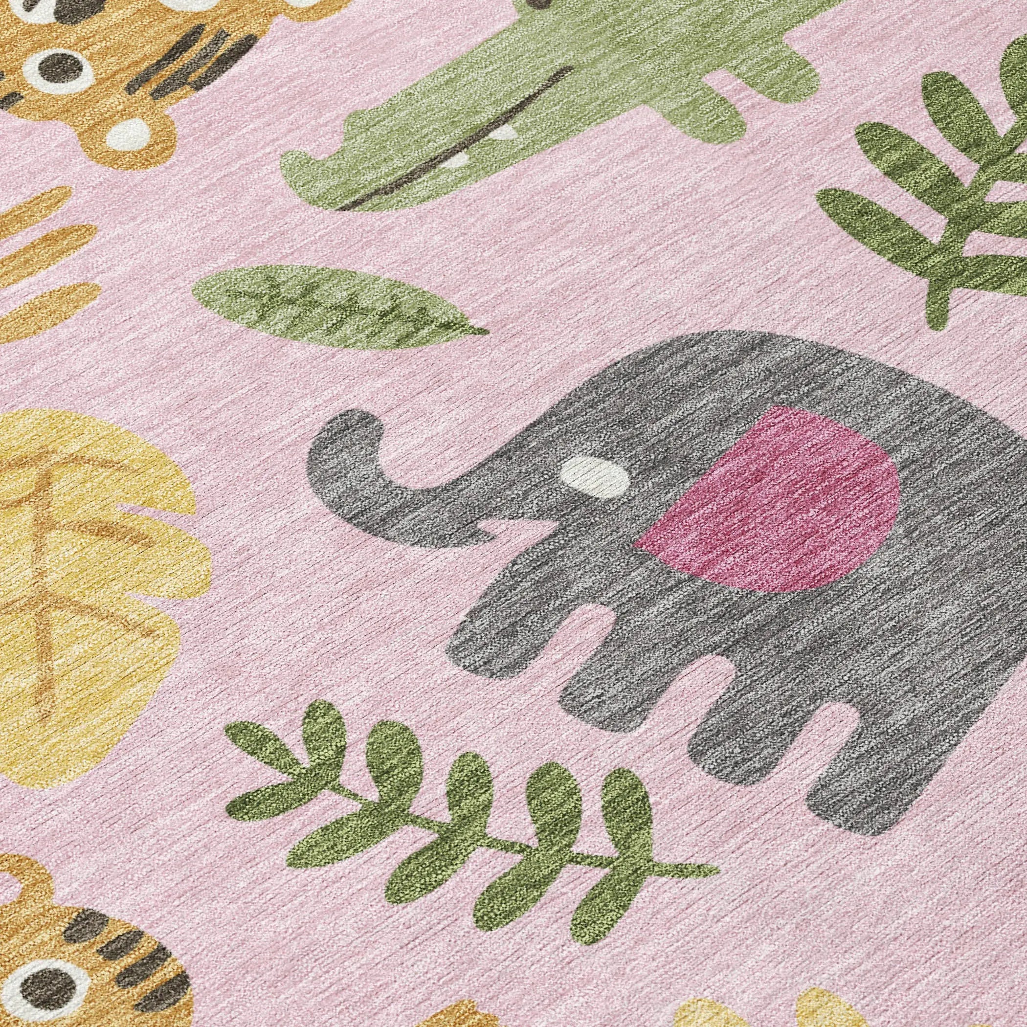 10' X 14' Pink And Ivory Abstract Washable Indoor Outdoor Area Rug Homeroots Outdoor