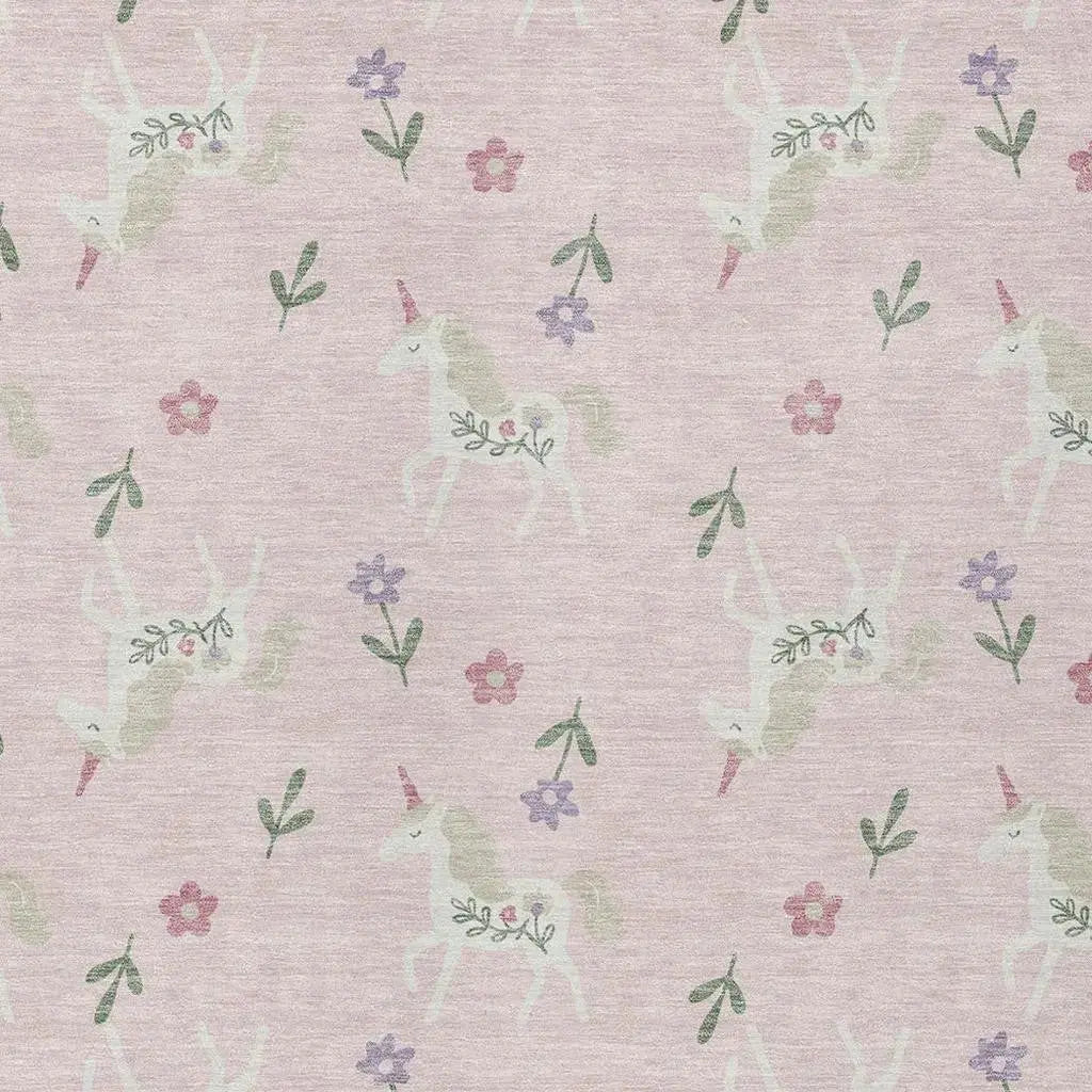 10' X 14' Pink And Ivory Floral Washable Indoor Outdoor Area Rug Homeroots Outdoor