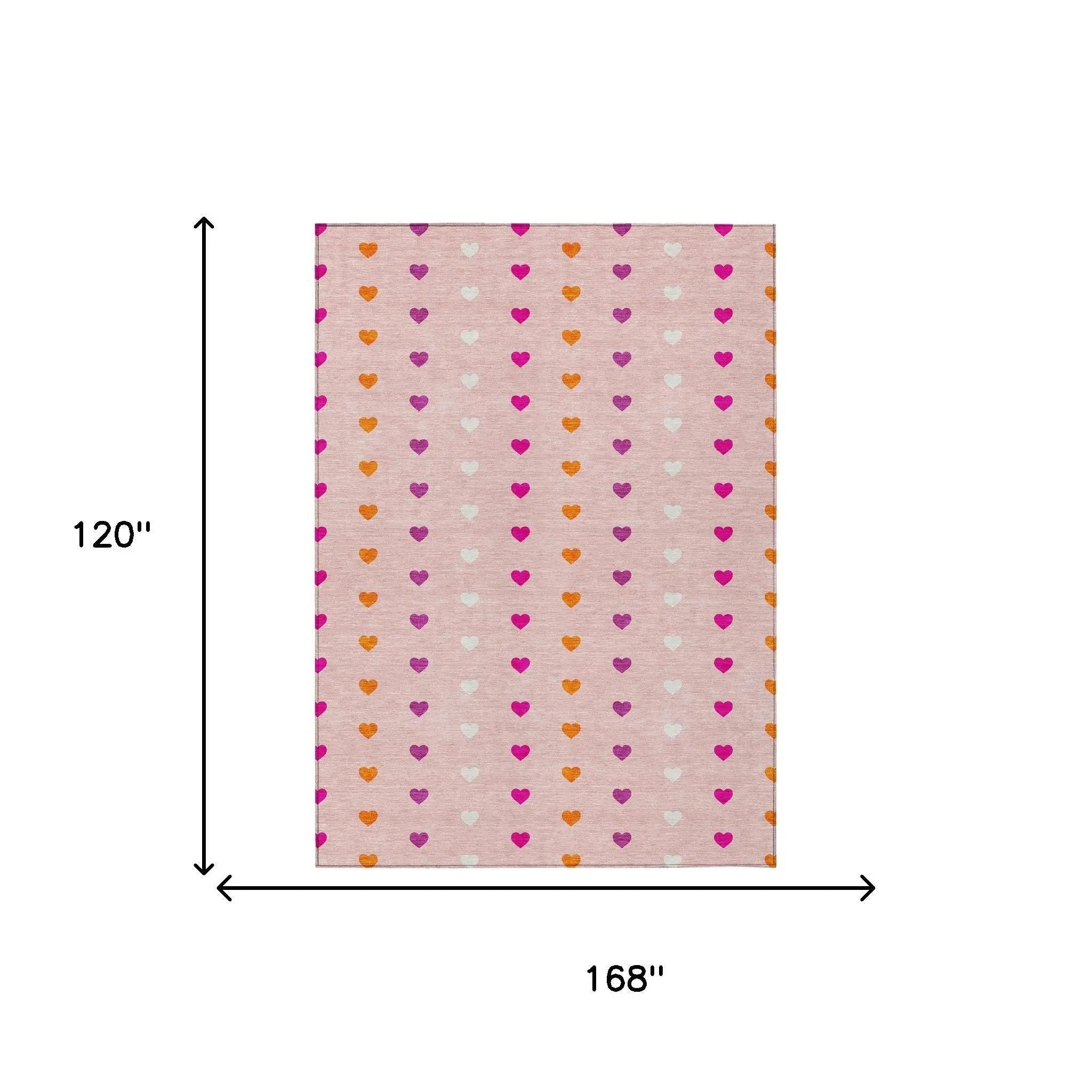 10' X 14' Pink And Ivory Geometric Washable Indoor Outdoor Area Rug Homeroots Outdoor