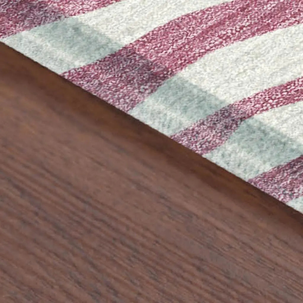 10' X 14' Pink And Ivory Zebra Print Washable Indoor Outdoor Area Rug Homeroots Outdoor