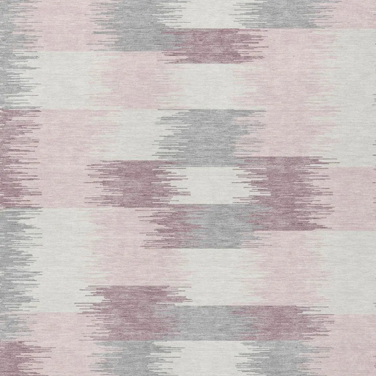 10' X 14' Pink And Linen Geometric Washable Indoor Outdoor Area Rug Homeroots Outdoor