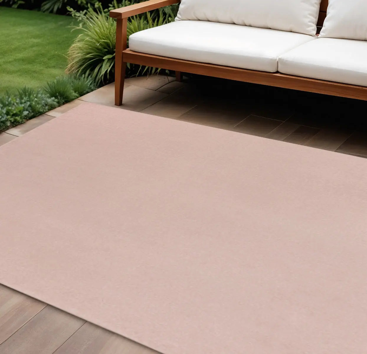 10' X 14' Pink Indoor Outdoor Area Rug - GreatEagleInc