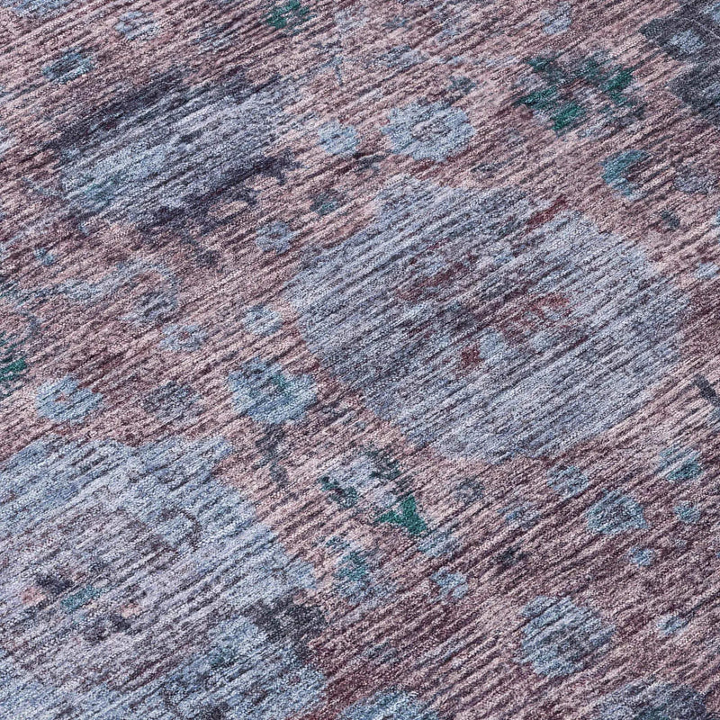 10' X 14' Plum And Brown Abstract Washable Indoor Outdoor Area Rug Homeroots Outdoor