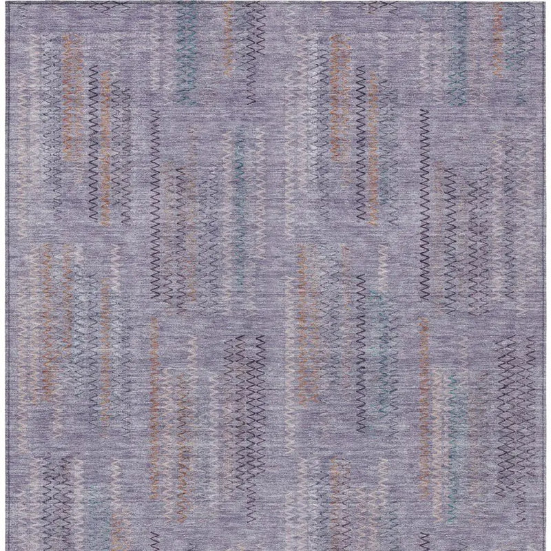 10' X 14' Plum And Purple Abstract Washable Indoor Outdoor Area Rug Homeroots Outdoor