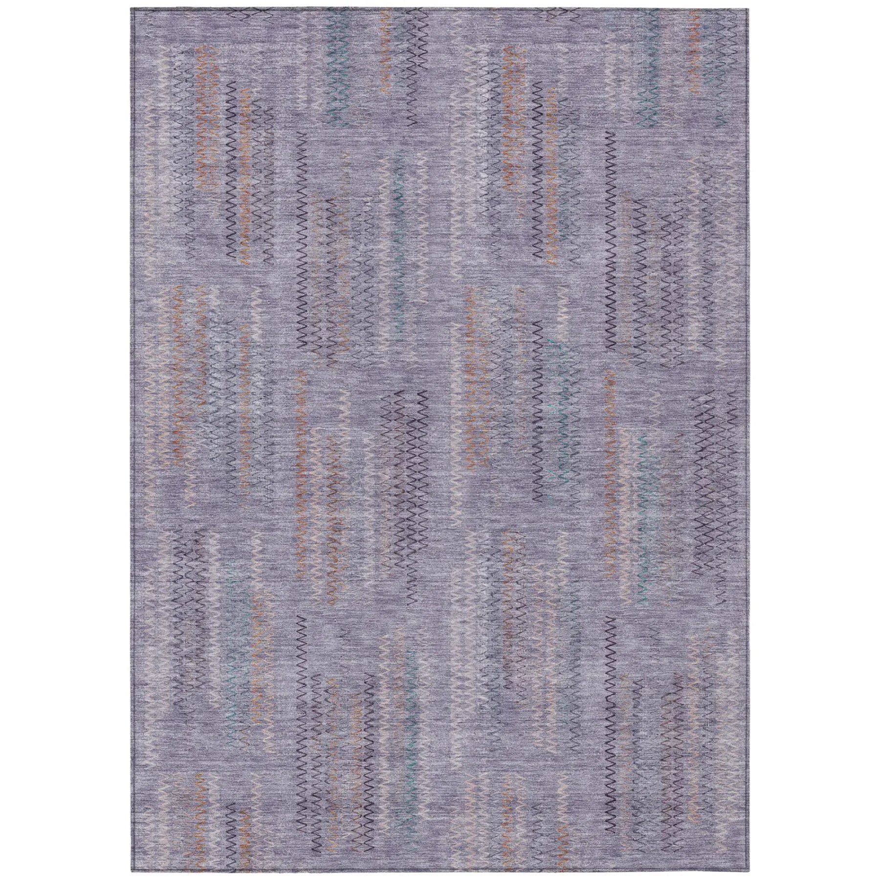 10' X 14' Plum And Purple Abstract Washable Indoor Outdoor Area Rug Homeroots Outdoor