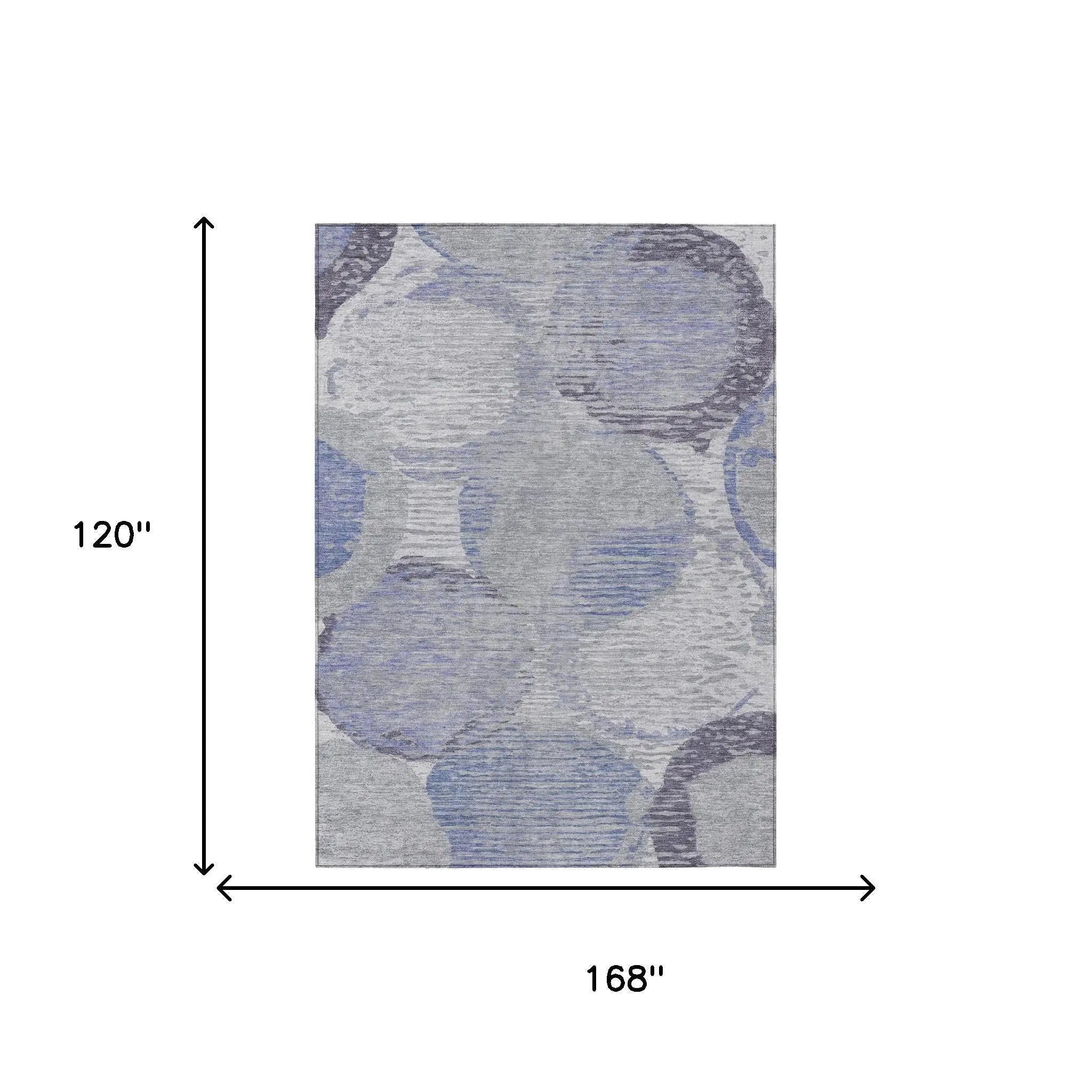 10' X 14' Plum And Purple Geometric Washable Indoor Outdoor Area Rug Homeroots Outdoor