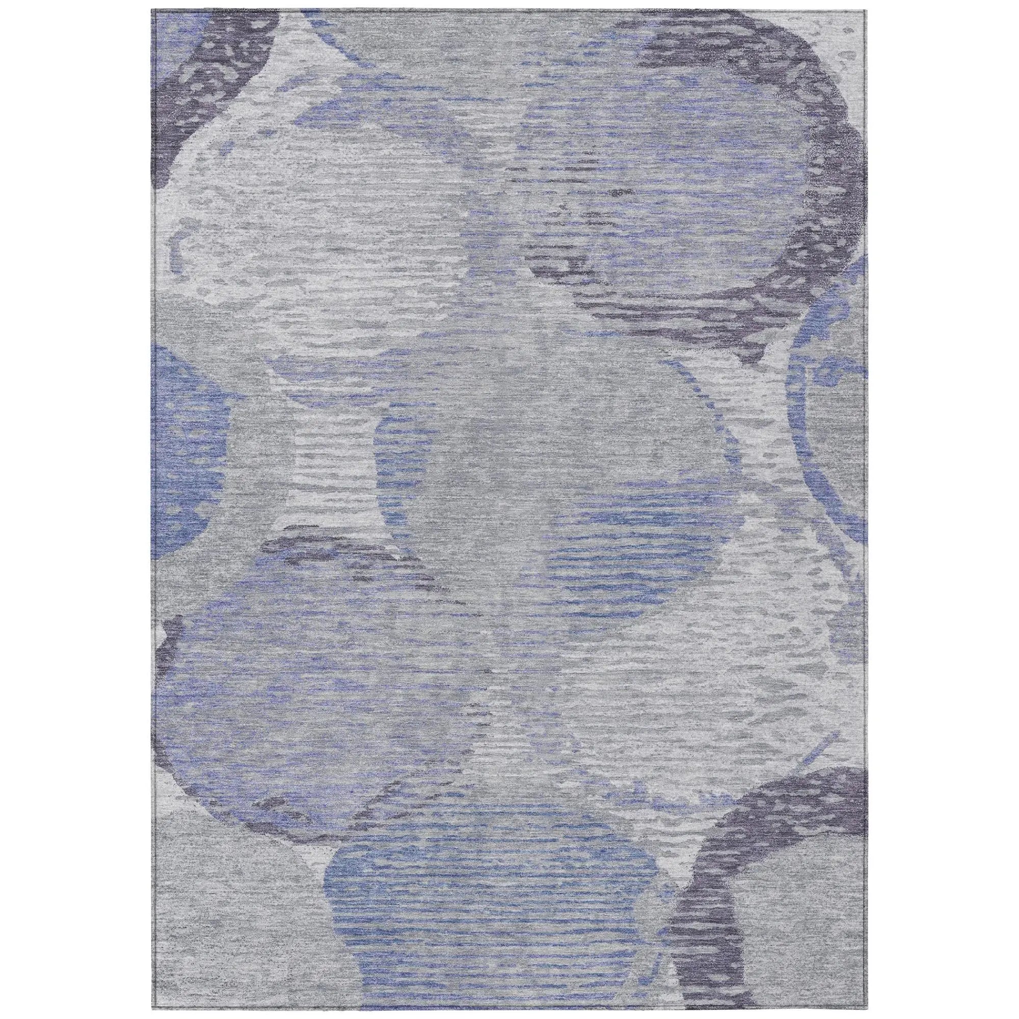 10' X 14' Plum And Purple Geometric Washable Indoor Outdoor Area Rug Homeroots Outdoor