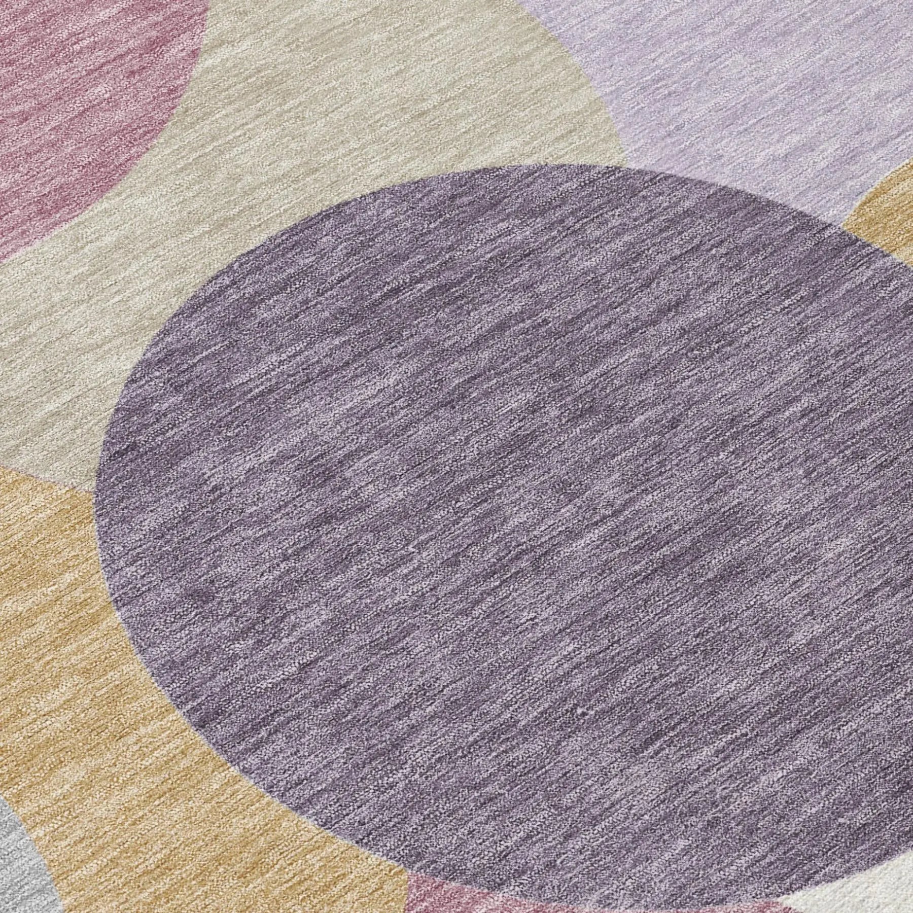 10' X 14' Plum And Purple Geometric Washable Indoor Outdoor Area Rug Homeroots Outdoor
