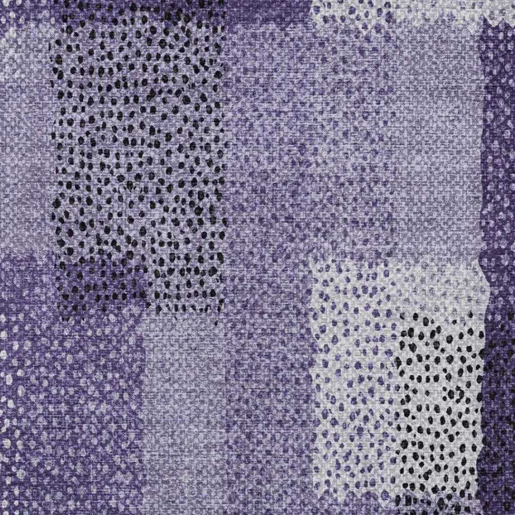 10' X 14' Purple And Lavender Abstract Washable Indoor Outdoor Area Rug Homeroots Outdoor