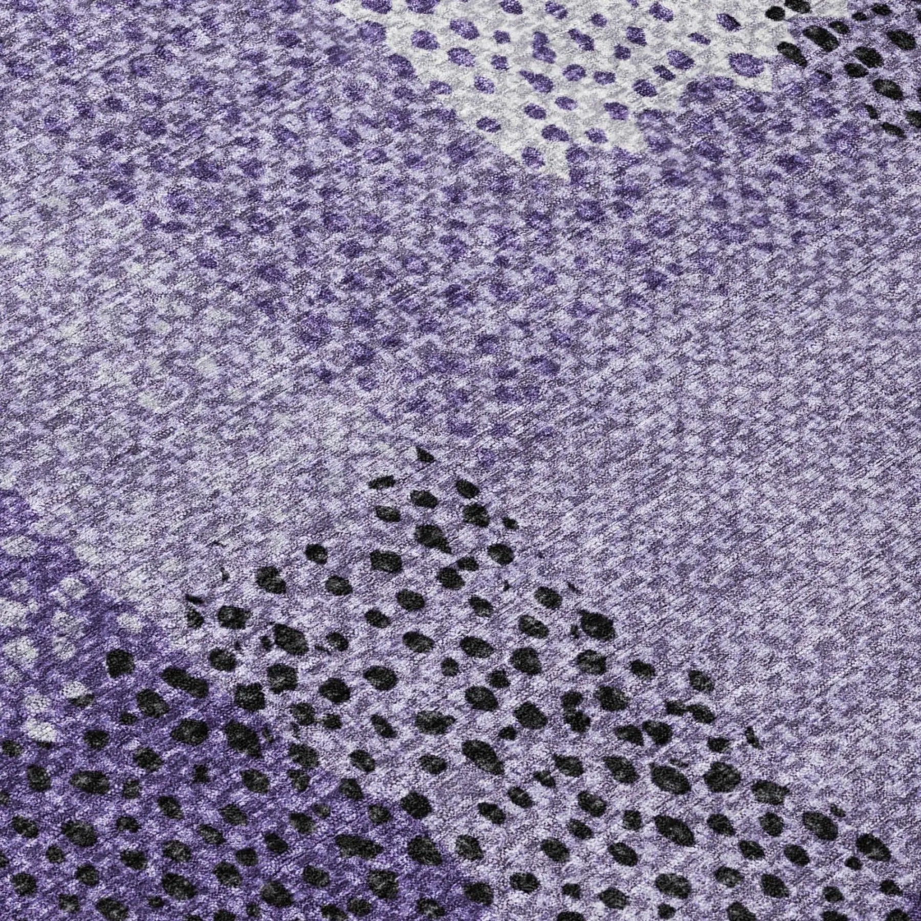 10' X 14' Purple And Lavender Abstract Washable Indoor Outdoor Area Rug Homeroots Outdoor