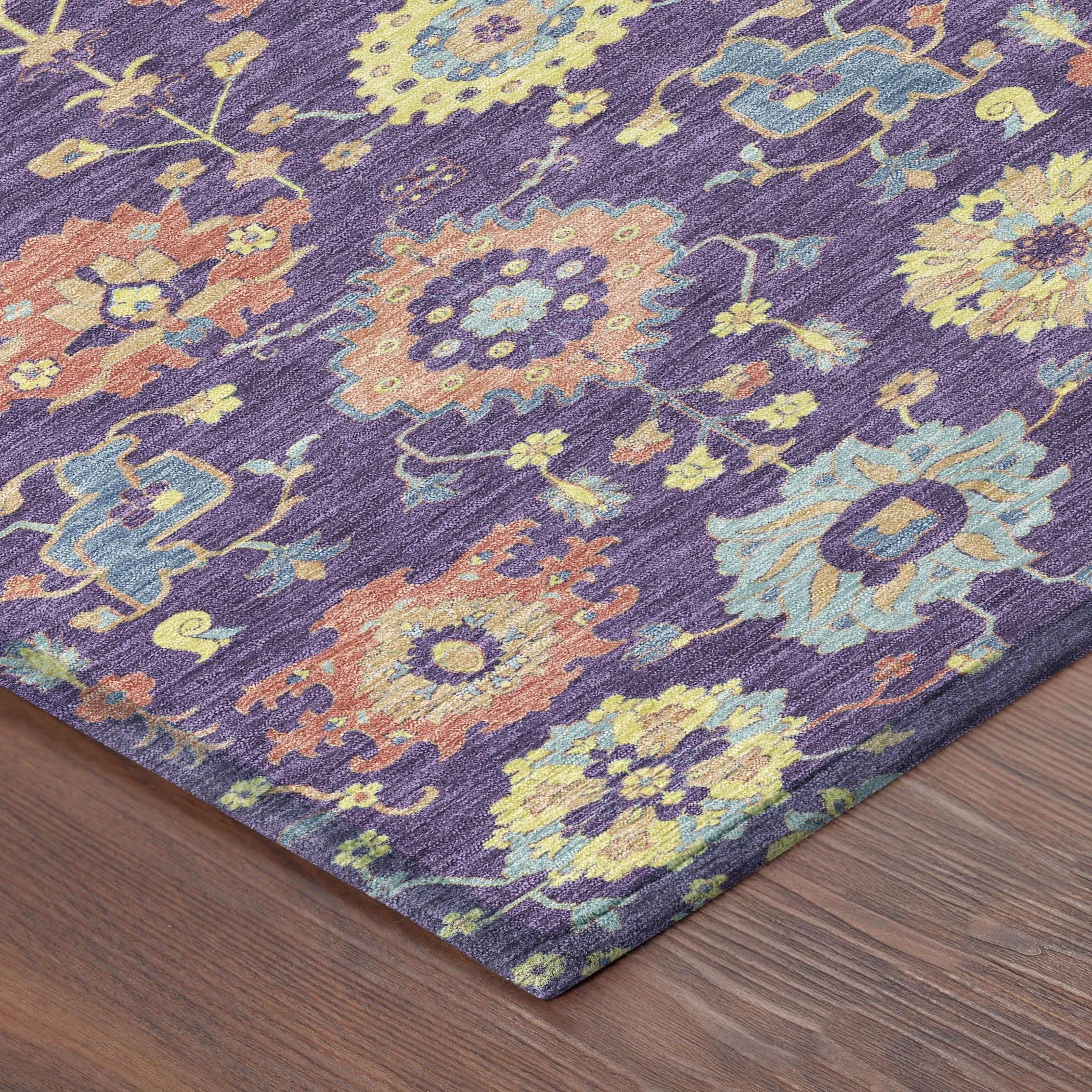 10' X 14' Purple And Plum Geometric Washable Indoor Outdoor Area Rug Homeroots Outdoor