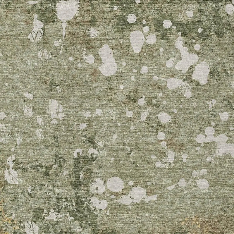 10' X 14' Sage And Beige Abstract Washable Indoor Outdoor Area Rug Homeroots Outdoor