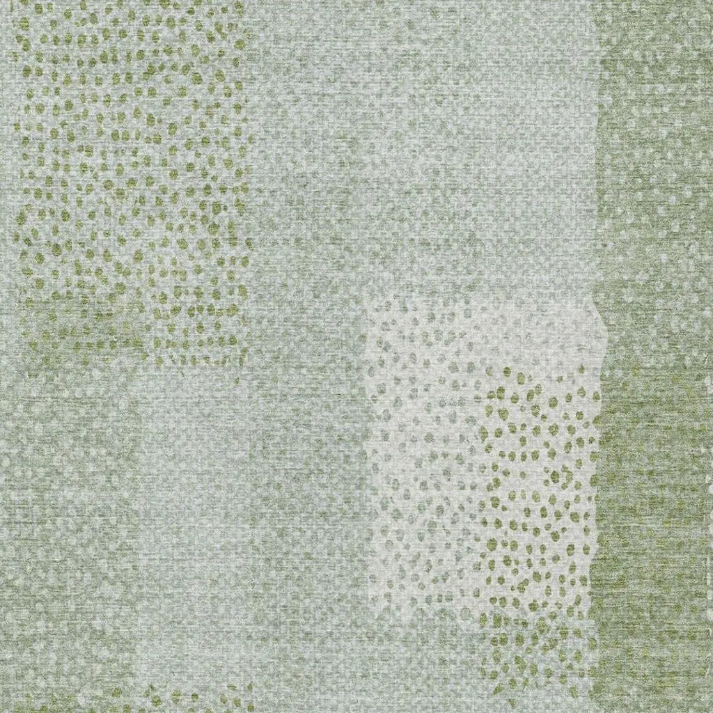 10' X 14' Sage And Green Abstract Washable Indoor Outdoor Area Rug Homeroots Outdoor