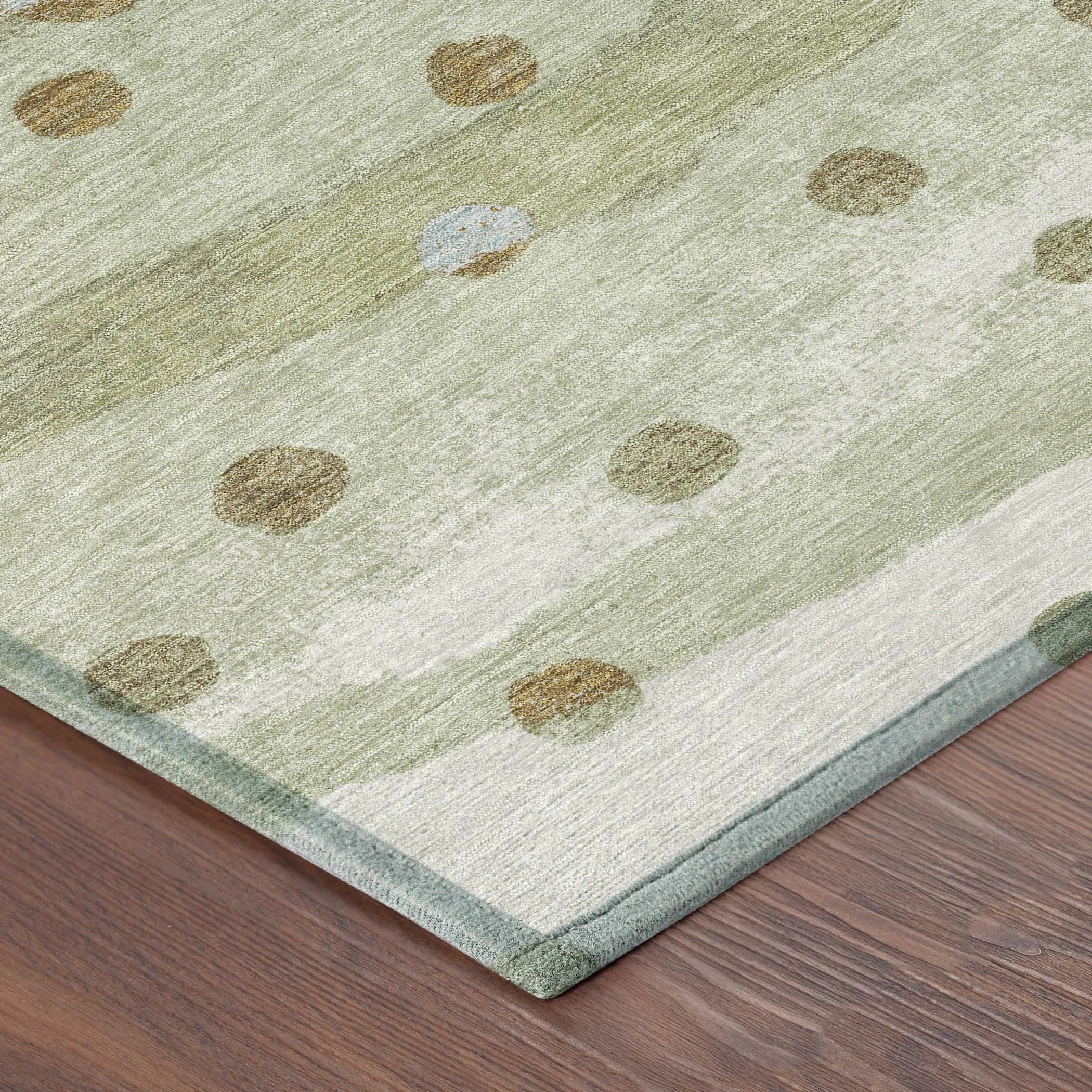 10' X 14' Sage And Green Striped Washable Indoor Outdoor Area Rug Homeroots Outdoor