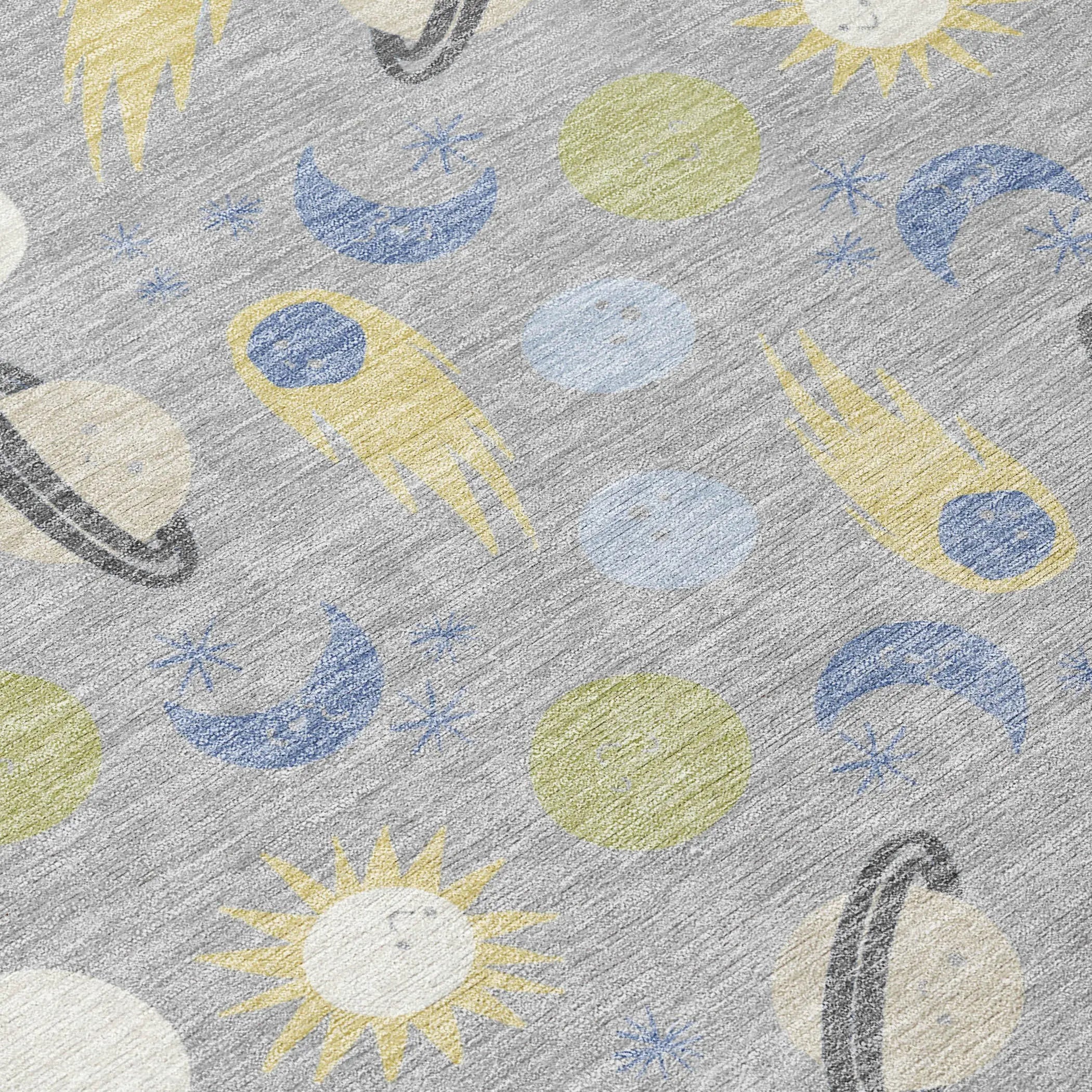 10' X 14' Silver And Blue Geometric Washable Indoor Outdoor Area Rug Homeroots Outdoor