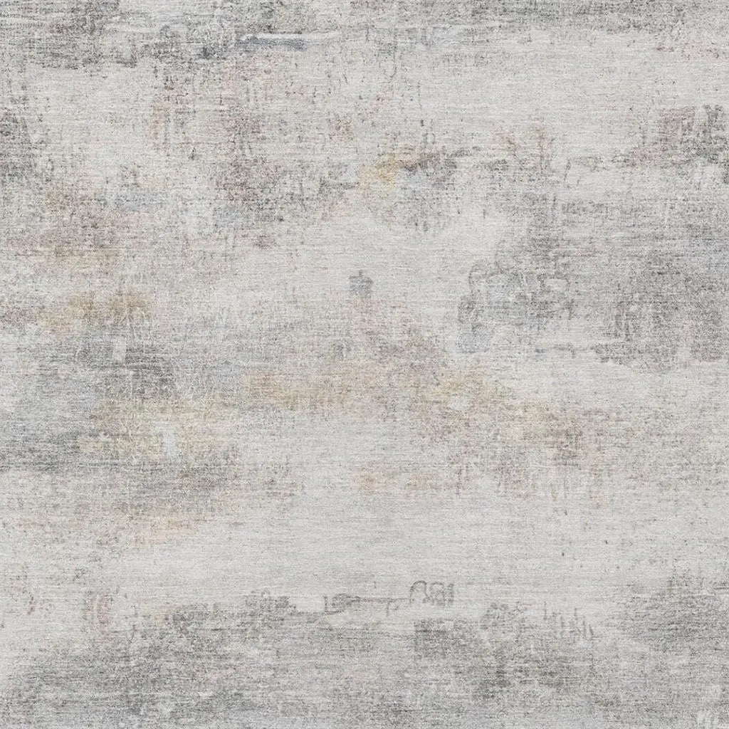 10' X 14' Silver And Gray Abstract Washable Indoor Outdoor Area Rug Homeroots Outdoor