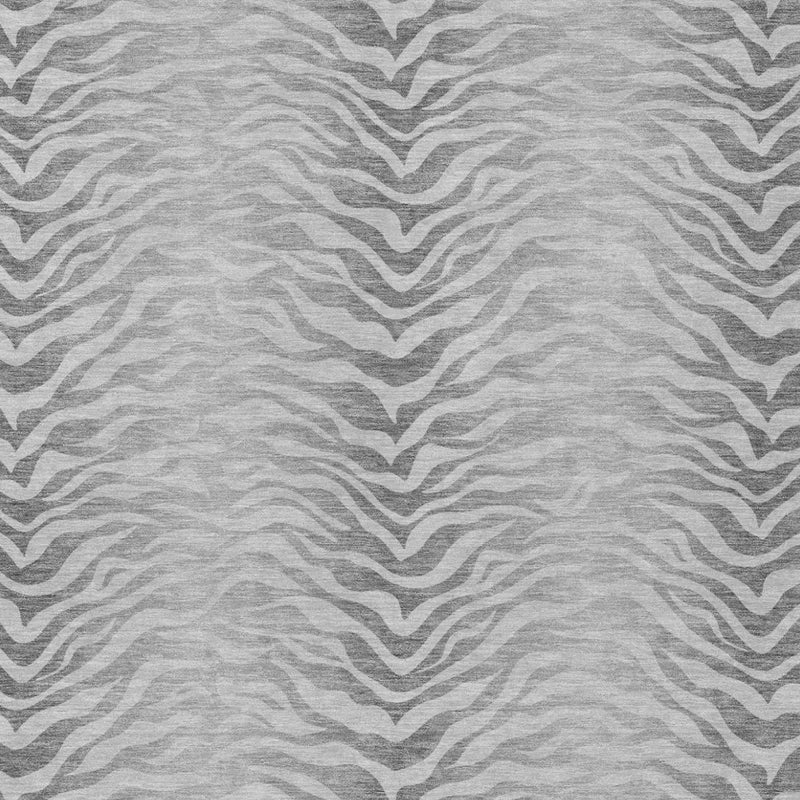 10' X 14' Silver And Gray Animal Print Washable Indoor Outdoor Area Rug Homeroots Outdoor