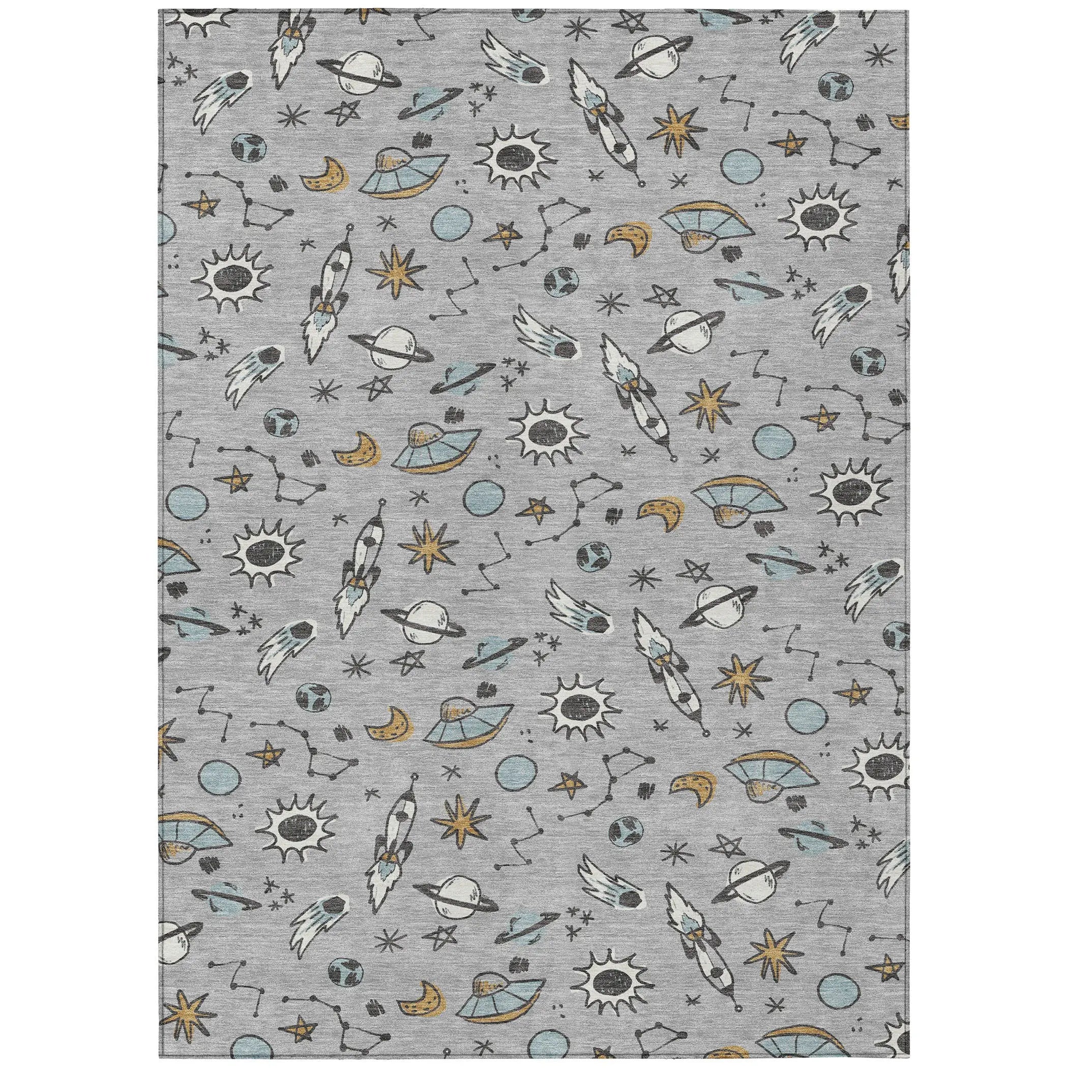 10' X 14' Silver And Gray Animal Print Washable Indoor Outdoor Area Rug Homeroots Outdoor