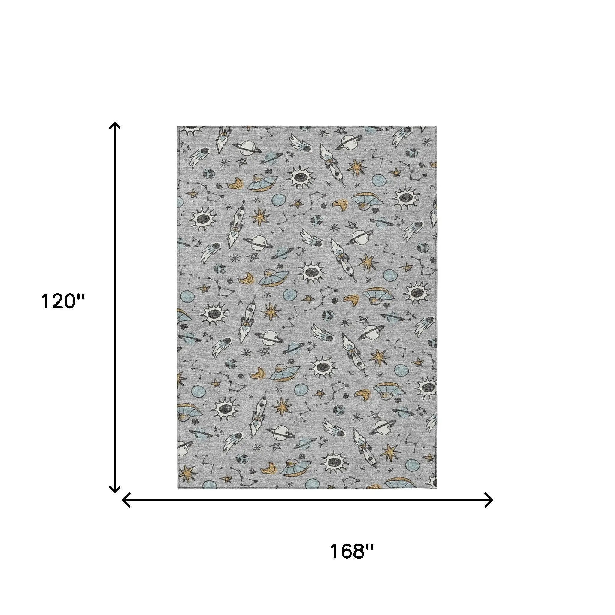 10' X 14' Silver And Gray Animal Print Washable Indoor Outdoor Area Rug Homeroots Outdoor